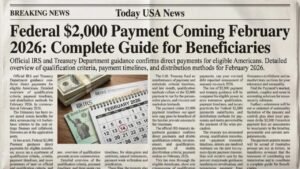 Federal $2,000 Payment Coming February 2026: Complete Guide for Beneficiaries