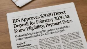 IRS Instructions on Federal $2,000 Deposit February 2026: Guidelines, Eligibility & Timeline