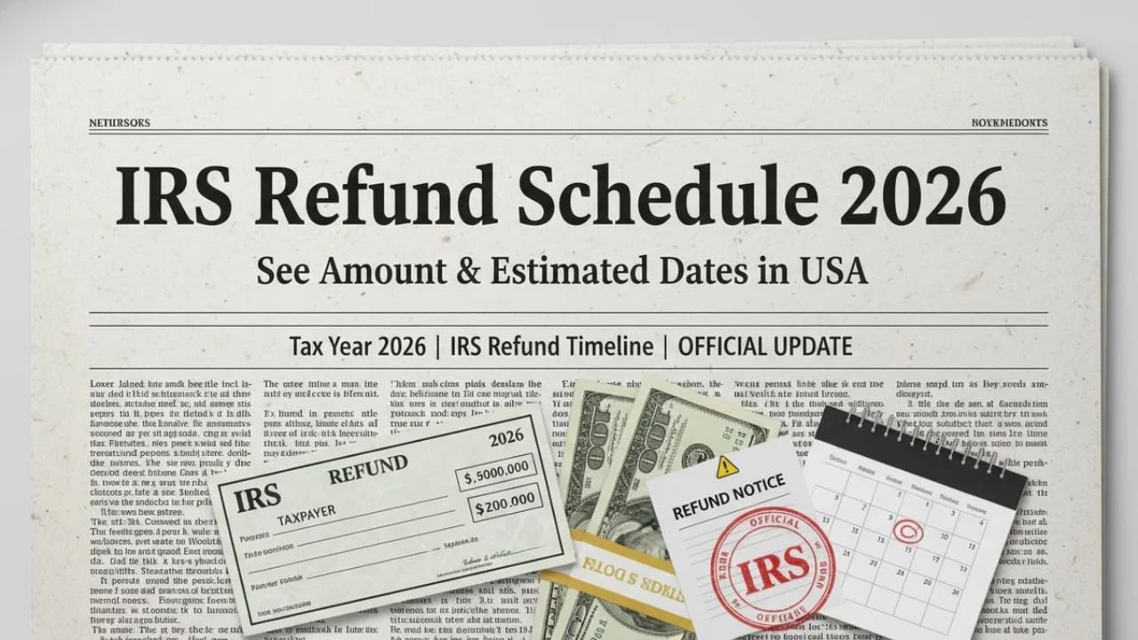 IRS Refund Schedule 2026 – Estimated Payment Dates & Amounts in the USA