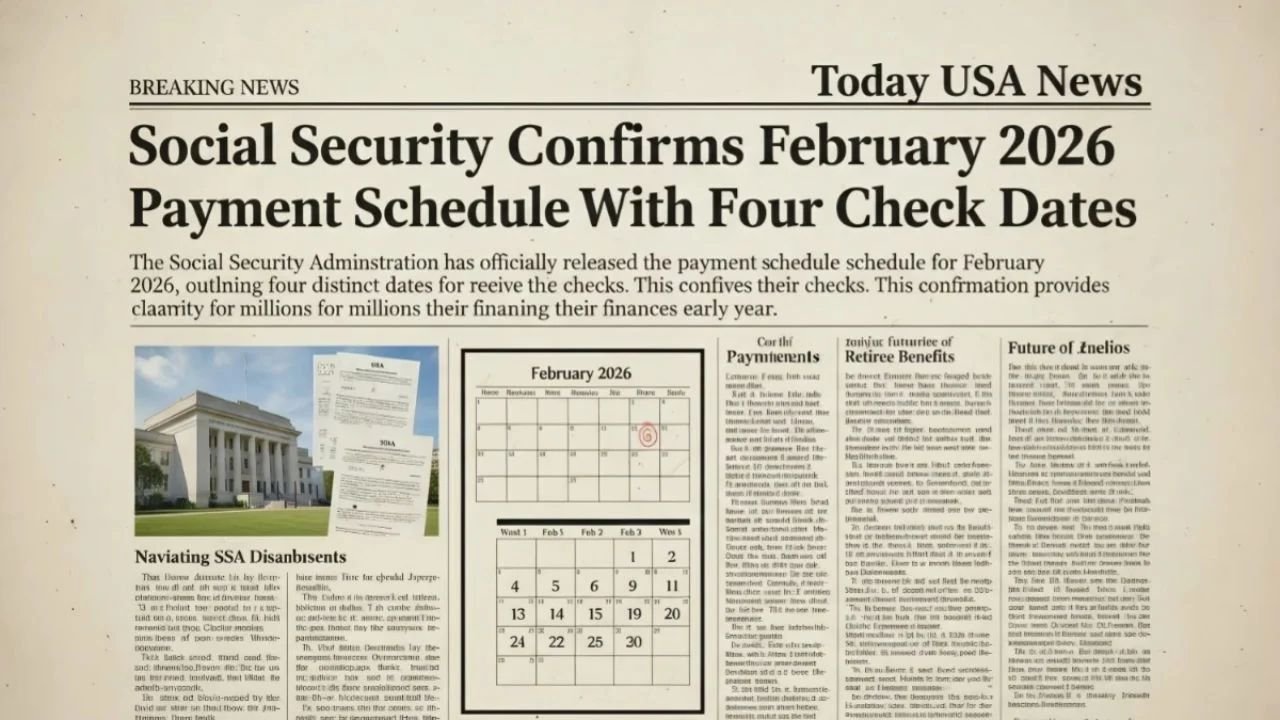 Social Security Confirms February 2026 Payment Schedule: Four Key Check Dates and What Beneficiaries Need to Know